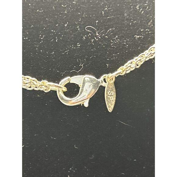 Avon Silver Plated 3 Strand 16” Chain Retro - Picture 5 of 5